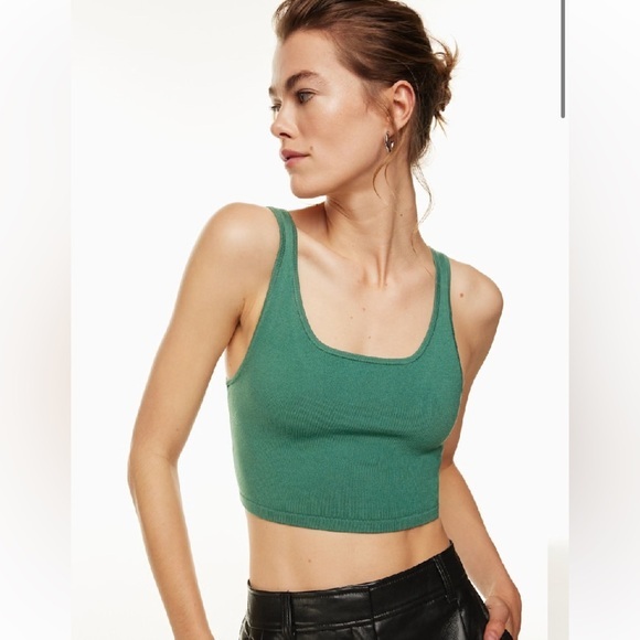Aritzia Tops - New Aritzia Babaton Sculpt Knit Squareneck Cropped Tank